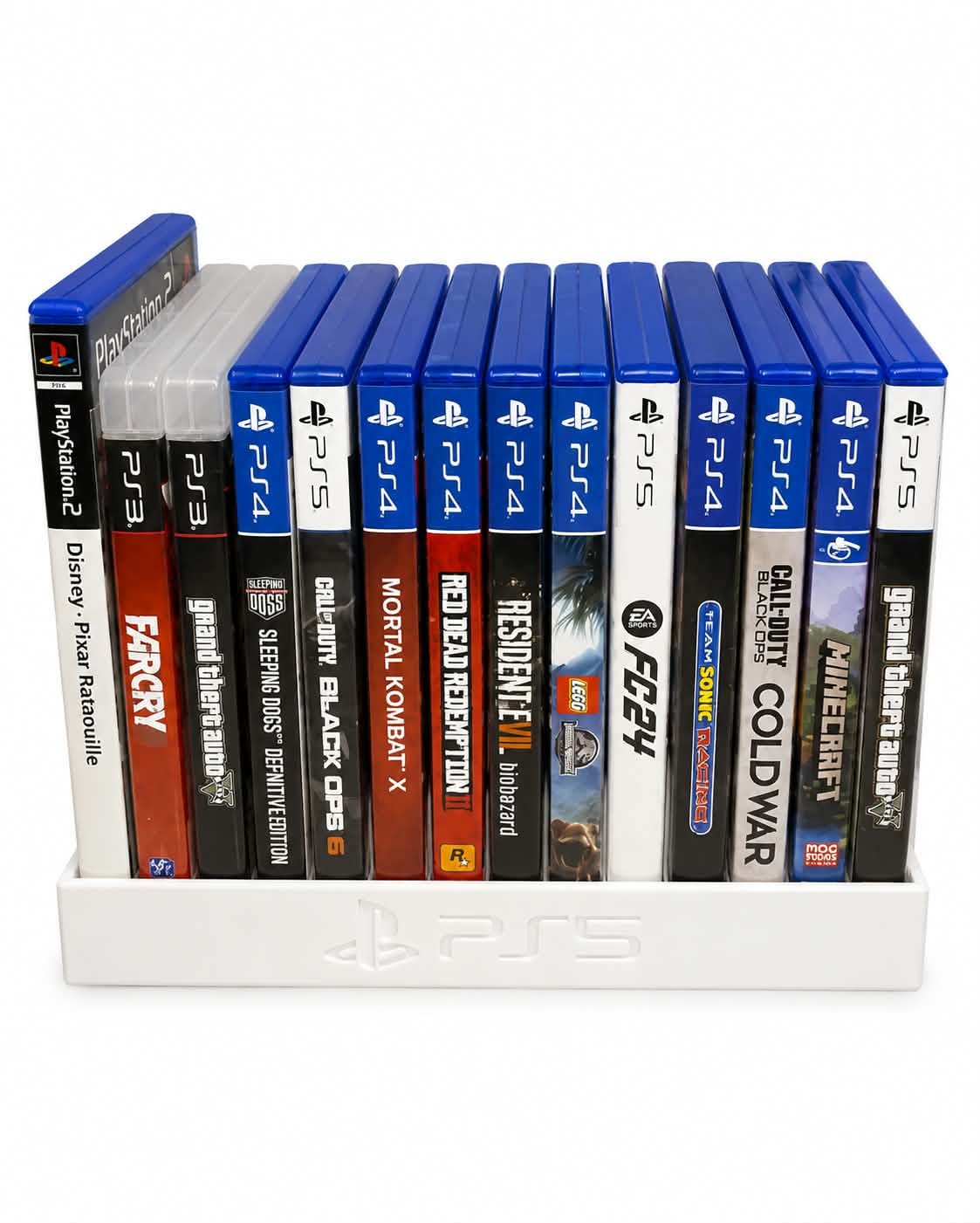 3D Printed Βάση Αποθήκευσης Παιχνιδιών PlayStation – 14 Θέσεων